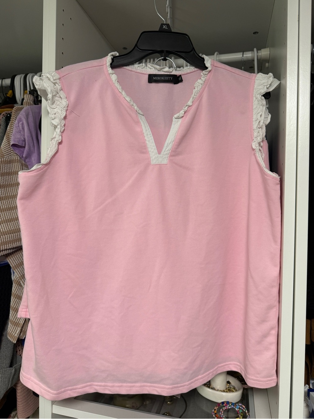 Merokeety Women’s Two Piece Summer Shorts Set - Picture 2 of 7